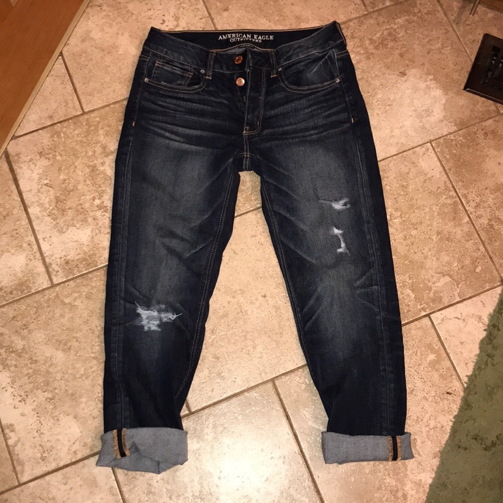 American eagle boyfriend jeans!